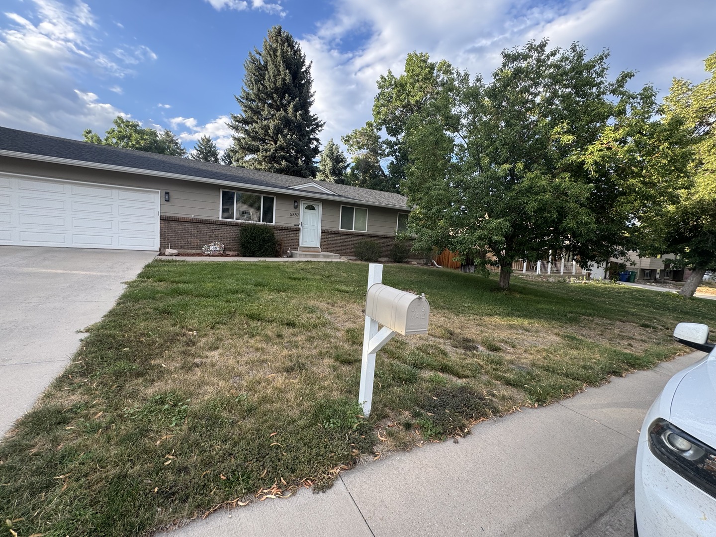 Front yard before landscaping